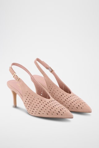 Décolleté in pelle Finia - Marrone