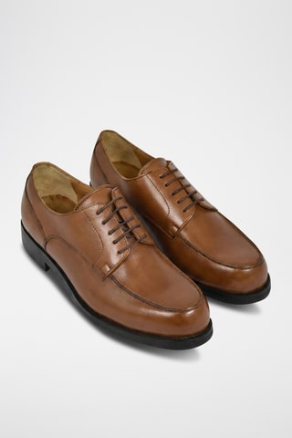 Stringate in pelle Rupert - Marrone