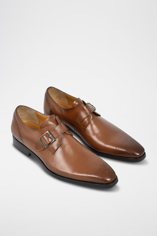 Stringate in pelle Sebastian - Marrone