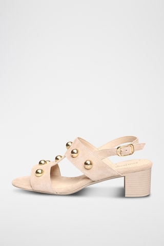 Sandali con tacco in pelle Xante - Beige