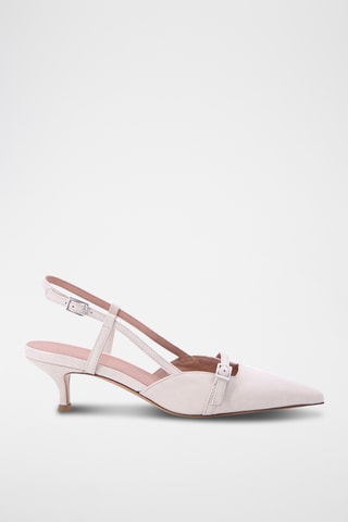 Décolleté in pelle Nati - Beige