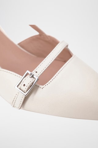 Décolleté in pelle Nati - Beige