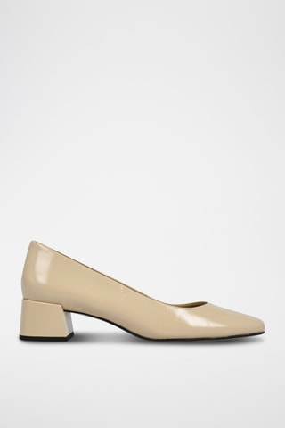 Décolleté in pelle Ninon - Beige