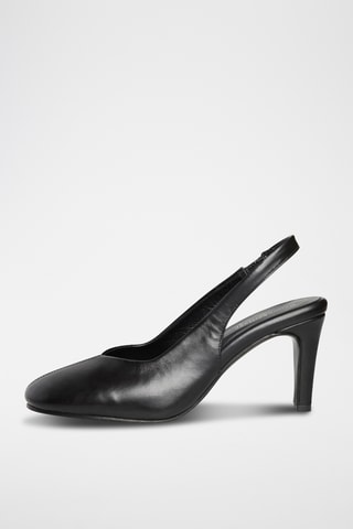 Décolleté in pelle Zanyale - Nero