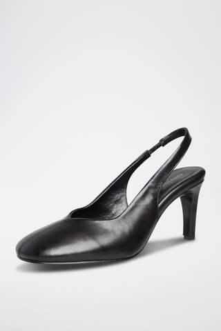 Décolleté in pelle Zanyale - Nero