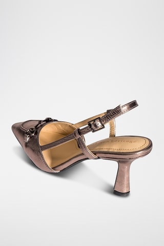 Décolleté in pelle Parana - Marrone