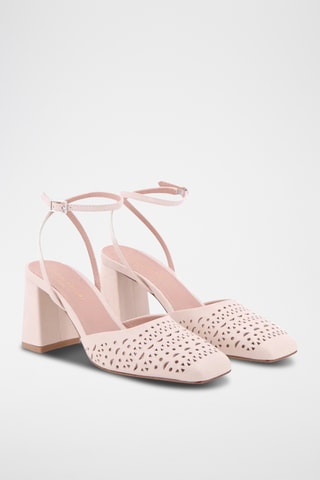 Décolleté in pelle Lornia - Marrone