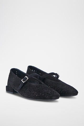 Scarpe baby in pelle Dossia - Nero