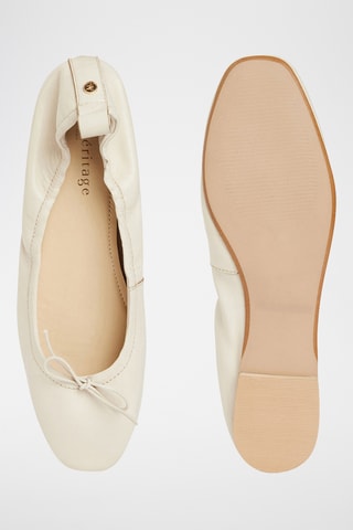 Ballerine in pelle Aryiane - Bianco