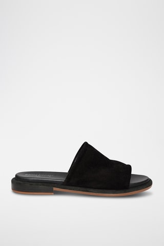 Ciabatte in pelle Macaria - Nero