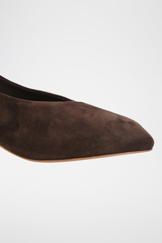Décolleté in pelle Dorla - Marrone