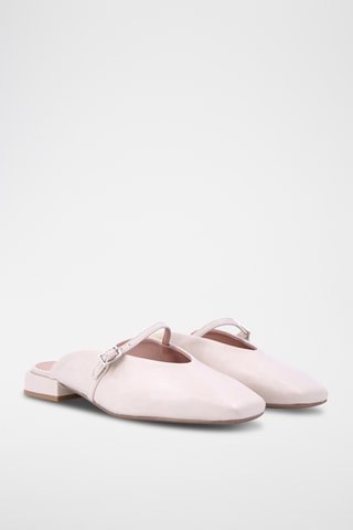 Ciabatte in pelle Mika - Bianco