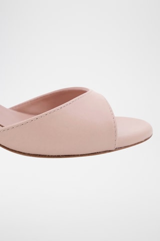 Sandali con tacco in pelle Nonia - Bianco