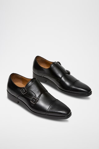 Stringate in pelle Elvan - Nero