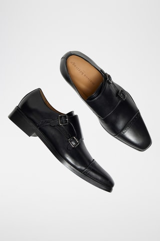 Stringate in pelle Elvan - Nero