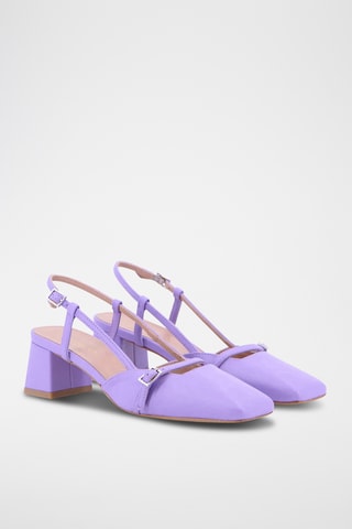 Décolleté in pelle Ditta - Viola
