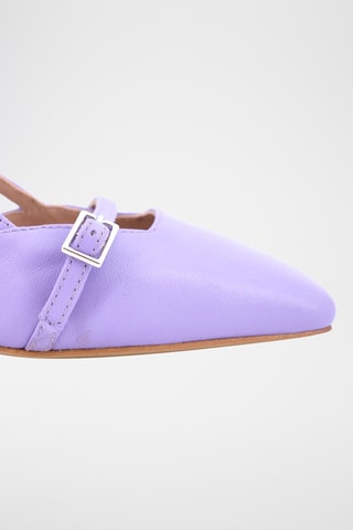 Décolleté in pelle Ditta - Viola