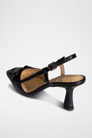 Décolleté in pelle Parana - Nero