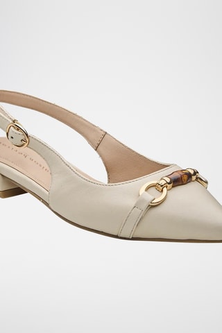 Décolleté in pelle Fyrane - Bianco