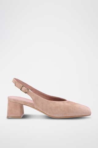 Décolleté in pelle Dorla - Marrone