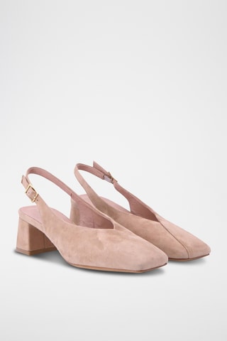 Décolleté in pelle Dorla - Marrone