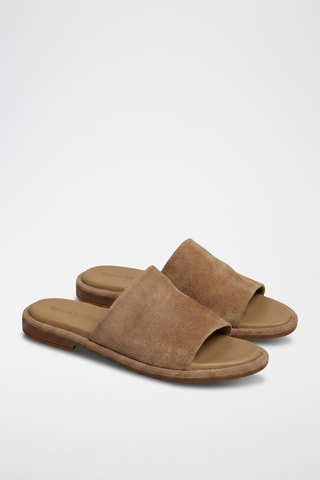 Ciabatte in pelle Macaria - Beige