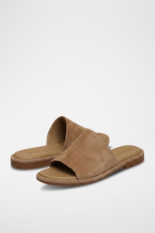 Ciabatte in pelle Macaria - Beige