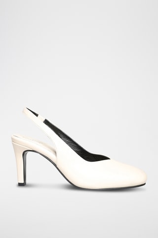 Décolleté in pelle Zanyale - Bianco