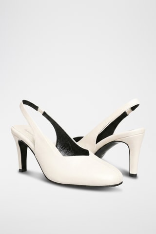 Décolleté in pelle Zanyale - Bianco