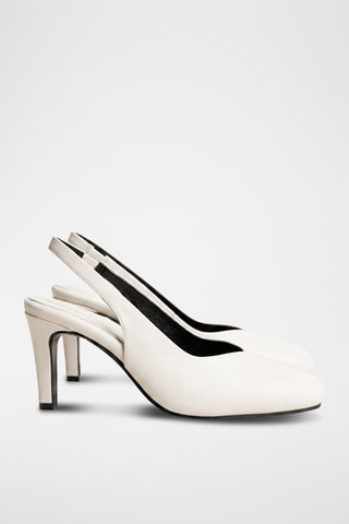 Décolleté in pelle Zanyale - Bianco