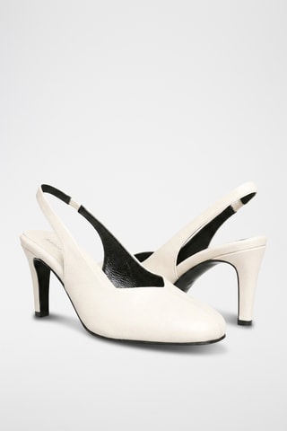 Décolleté in pelle Zanyale - Bianco