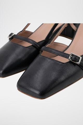 Décolleté in pelle Ditta - Nero