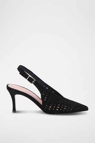 Décolleté in pelle Finia - Nero