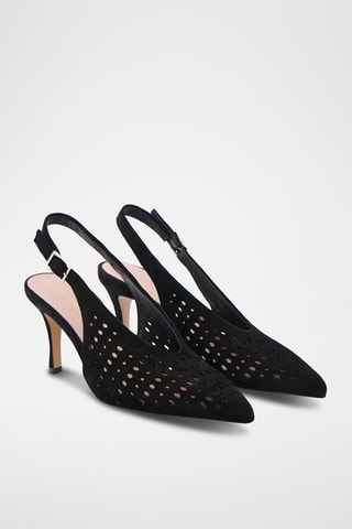 Décolleté in pelle Finia - Nero