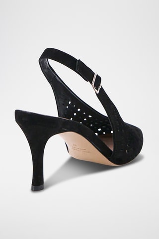 Décolleté in pelle Finia - Nero