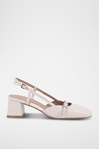Décolleté in pelle Ditta - Bianco