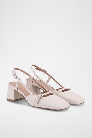 Décolleté in pelle Ditta - Bianco