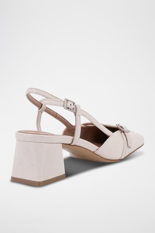 Décolleté in pelle Ditta - Bianco