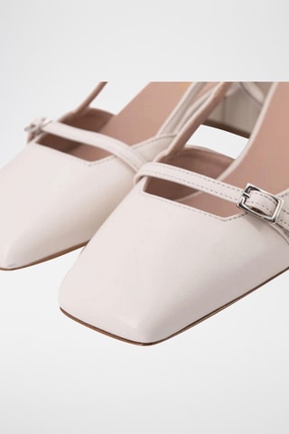 Décolleté in pelle Ditta - Bianco