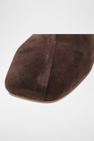 Ballerine con tacco in pelle Eda - Marrone