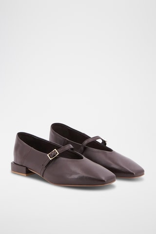 Scarpe baby in pelle Domi - Marrone