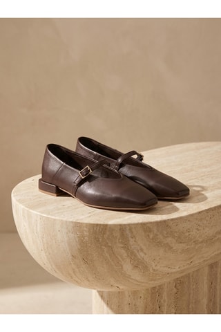 Scarpe baby in pelle Domi - Marrone