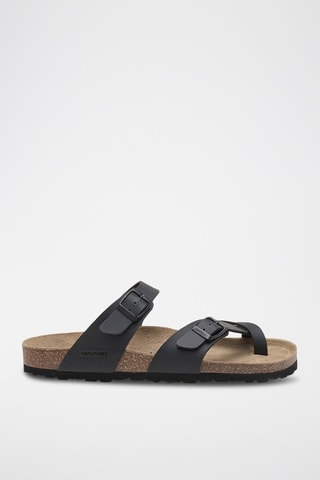 Sandali in pelle - Nero