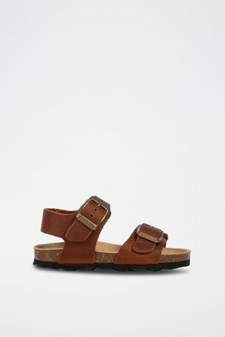 Sandali in pelle Rosso - Cammello