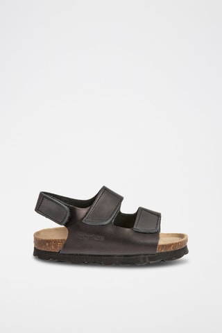 Sandali in pelle Rosso - Nero