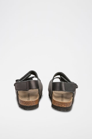 Sandali in pelle Rosso - Nero