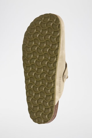 Sabot in pelle scamosciata - Beige