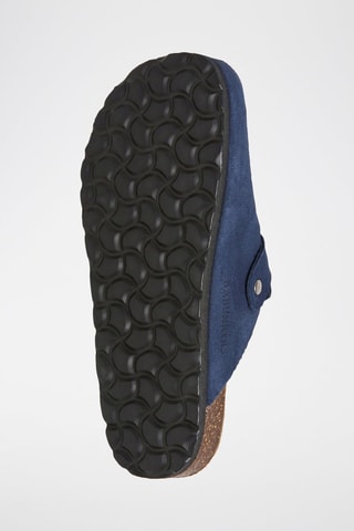 Sabot in pelle scamosciata - Navy