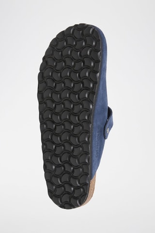 Sabot in pelle scamosciata - Navy