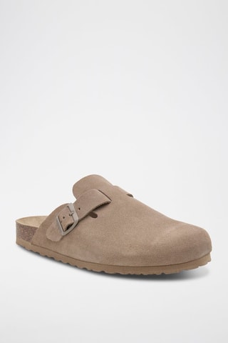 Sabot in pelle - Marrone
